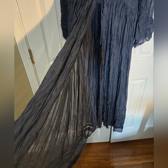 Free People One Blue Duster Dress M - Picture 11 of 11